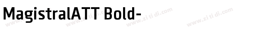 MagistralATT Bold字体转换